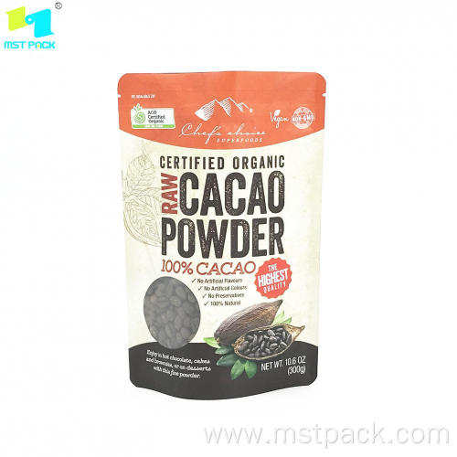 Cacao Powder Packaging Bag with Window